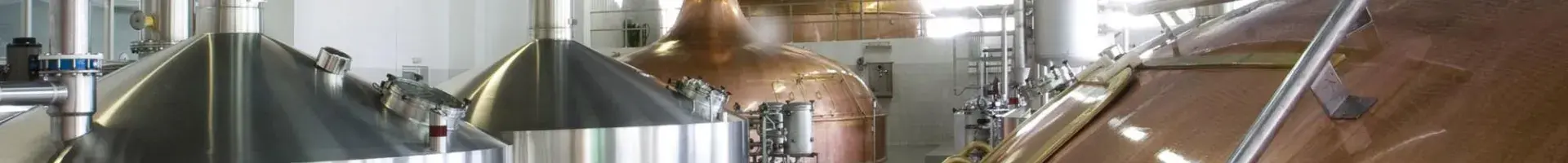 The Inside of an Industrial Building with Clean Stainless Steel Equipment