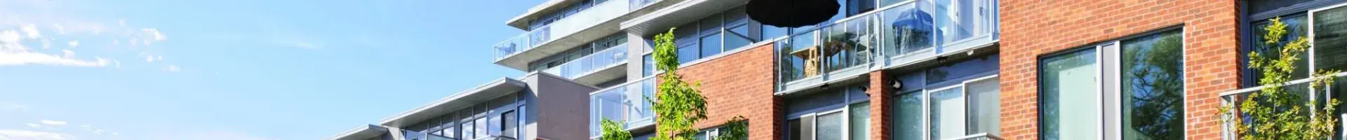 The Outside of a  Large Building Complex with Multiple Units